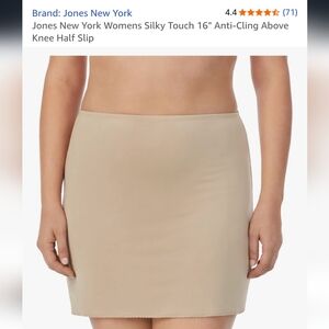 Jones New York Women's Cream Under Skirt Slip - S NWT